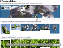 Tablet Screenshot of pflanzen-bild.de